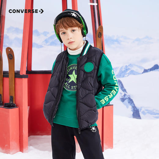 CONVERSE 冬 大童 小童 马甲 CNVN-VE-D070 商品图1