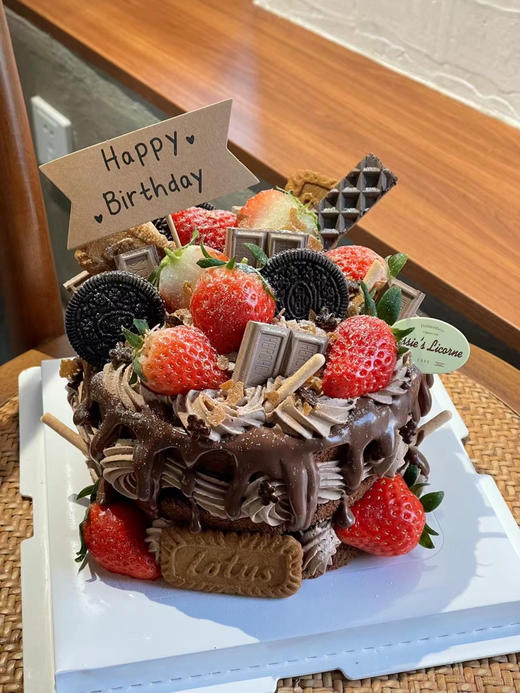 满分巧克力裸蛋糕 商品图0