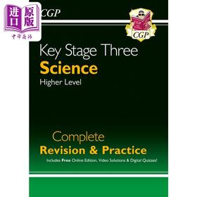 【中商原版】英国原版CGP教辅 KS3 Science完整学习与实践-高级KS3 Science Complete Study & Practice Higher with Online Ed