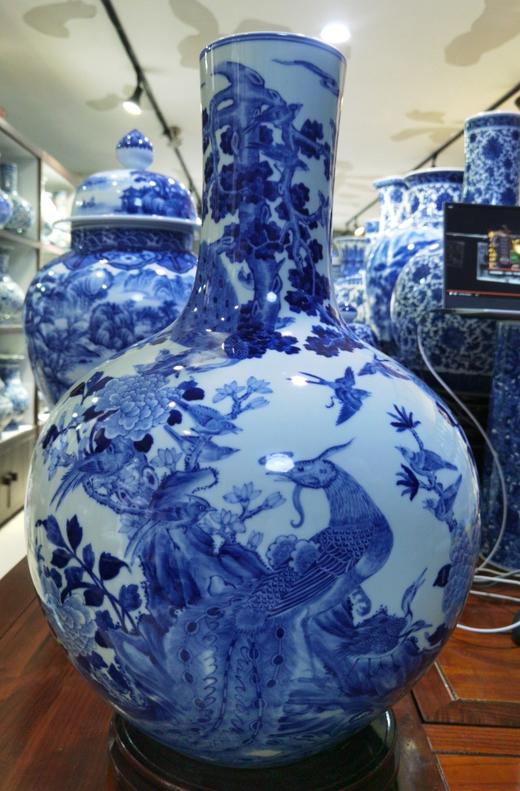 百鸟朝凤天球瓶 商品图0
