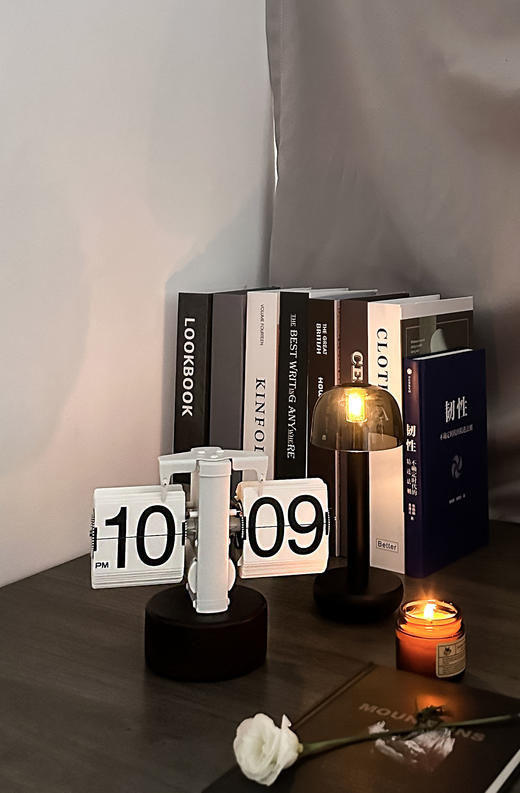 妙刻儿童自动翻页钟小天平机械翻页时钟大数字显示 商品图1