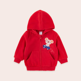 贝贝怡男女童连帽外套秋冬新款宝宝保暖时尚韩版帅气卫衣外套213S2787