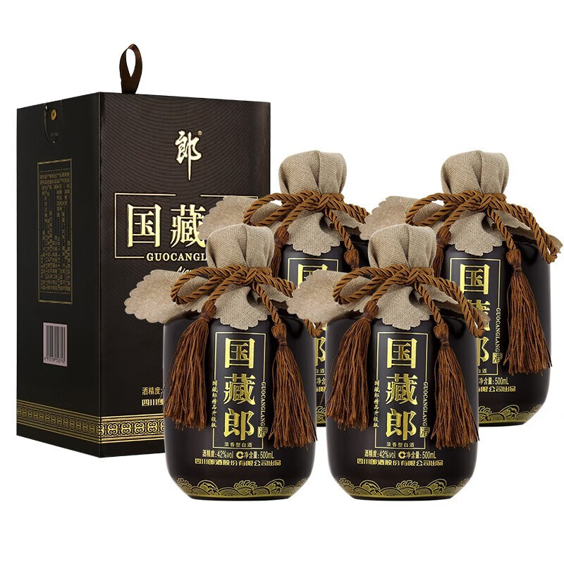【少量到货】郎酒 国藏郎 精品 浓香型白酒 42度 500ml*4瓶 整箱装