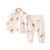 【无骨裸穿婴儿家居服套装】秋季新款儿童内衣套装纯棉偏扣宝宝秋衣秋裤男高腰护肚女打底睡衣 商品缩略图4