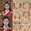 【新年国风发箍】中国风新年发饰女童汉服喜庆红色流苏假发辫子发箍宝宝过年头饰 商品缩略图1
