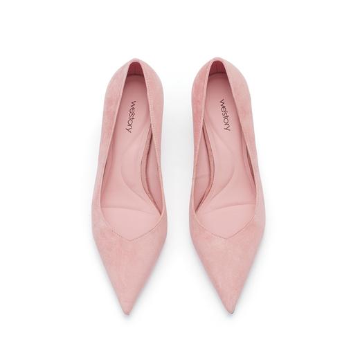 westory低跟单鞋尖头优雅气质女鞋W24AE56471 商品图7