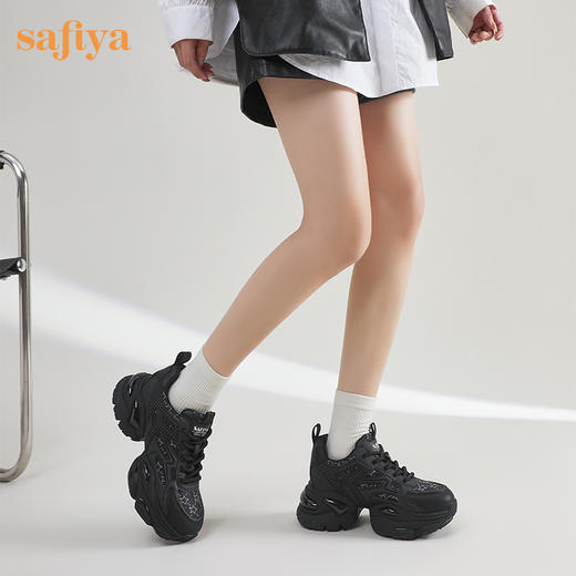 Safiya/索菲娅2024春季 龙年限定款透气百搭增高机能厚底老爹鞋 SF41112408 商品图7