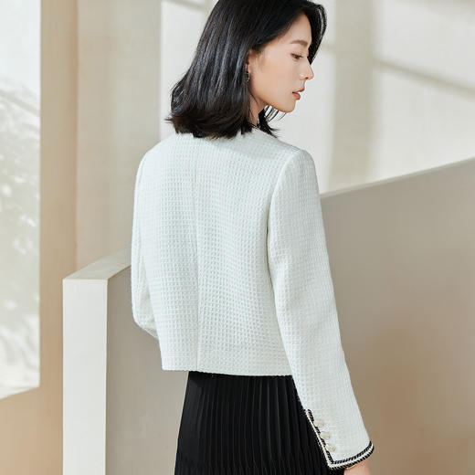 剩XXL 米思阳【小香风外套】2026春季新款时尚优雅气质通勤百搭外套0254 商品图7