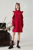komello 荷叶边露肩卫衣裙 14904 商品缩略图0