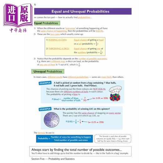 【中商原版】英国原版CGP教辅 KS3 数学完成修订KS3 Maths Complete Revision & Practice Foundation with Online Edition 商品图4