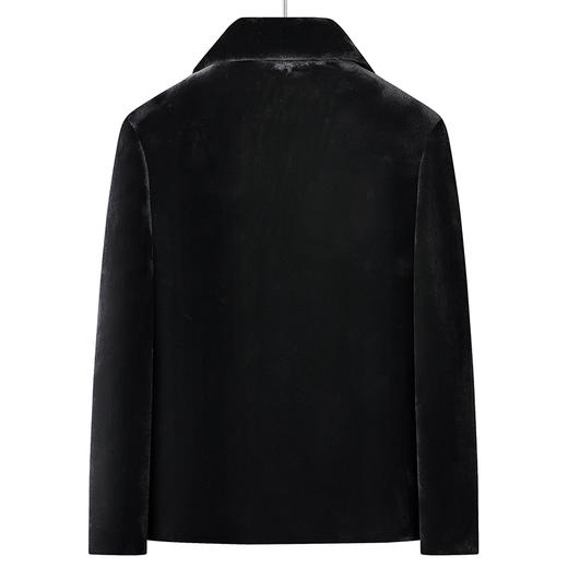 【圈】【新款DB】大依优型大码水貂绒加绒外套翻领夹克加肥加大肥佬休闲上衣男士胖子商务 商品图3