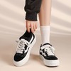 ZHR撞色拼接厚底板鞋女2023新款学院经典黑白运动休闲鞋韩版百搭 商品缩略图7