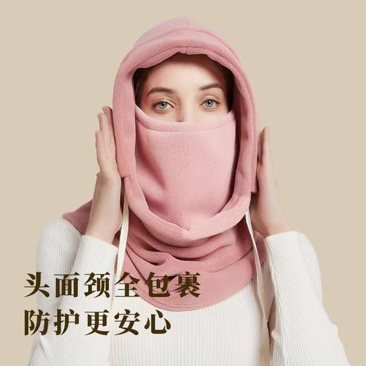  三合一防风面罩 冬天户外骑行活动保暖一体套头帽 男女同款 商品图5