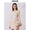 VIMAGE纬漫纪春季新款显瘦简约大气吊带连衣裙V2107703 商品缩略图2