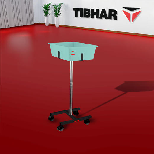挺拔Tibhar 轮式多球盆 移动多球架多球盒多球盆多球车收球盆收球盒 金属支架 商品图5