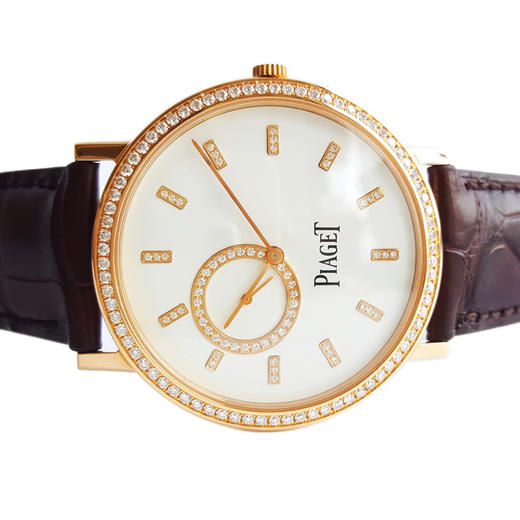 【95新正品】PIAGET伯爵ALTIPLANO系列18K玫瑰金38MM原镶钻超薄手动机械表G0A33542 100817YY02 商品图2