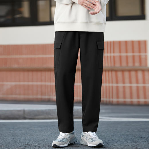 gxgjeans男装休闲裤冬季侧边口袋工装裤宽松长裤潮牌 商品图1