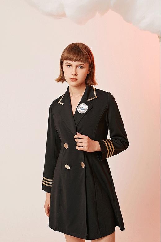 komello 金色织带学院风复古连衣裙 14574 商品图5