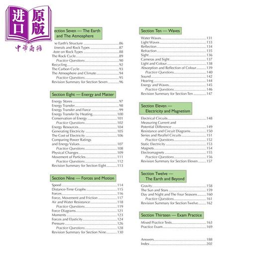 预售 【中商原版】英国原版CGP教辅 KS3 Science完整修订和实践-基础 KS3 Science Complete Revision & Practice with Online Ed 商品图2