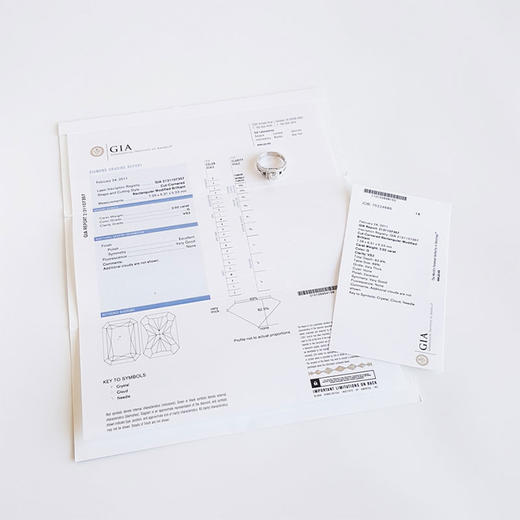 【天然正品】2.02克拉 G颜色VS2净度 18K白金钻石戒指 25号  钻戒 GIA证书  0212KC01 商品图1