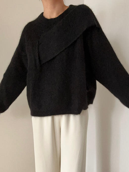 Lynn Gong｜超轻圆领插片针织衫 BK304A0W70 商品图1