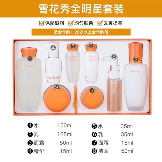 【门店直发】新款韩国雪花秀全明星滋阴水乳面霜8件套盒 商品图1
