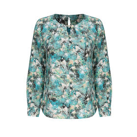 EIIR司歌印花油画雪圆领长袖上衣ET881428