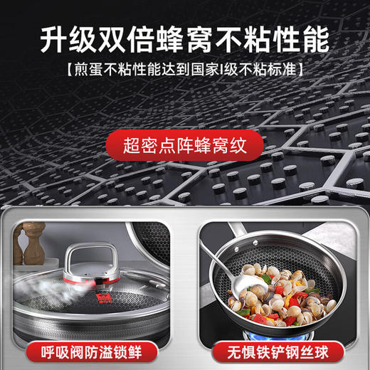 康巴赫（KBH）“双蜂窝”第六代红点感温蜂窝煎锅28cm  KGH-J28A 商品图3