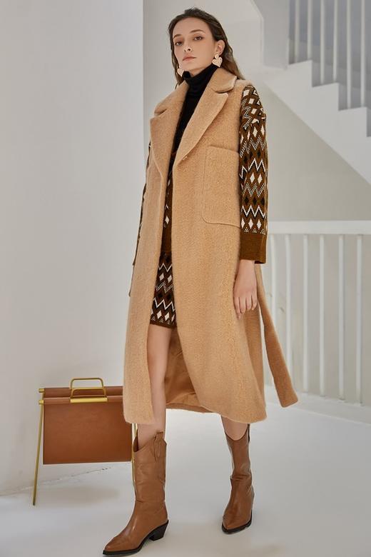 DAMO WANG/王大墨 驼色长马甲 14015 商品图1