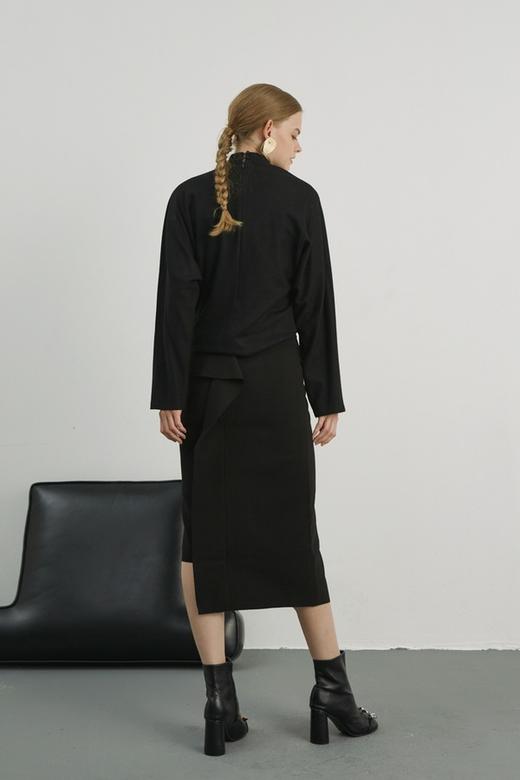 DAMO WANG/王大墨 黑色结构半裙 13951 商品图3