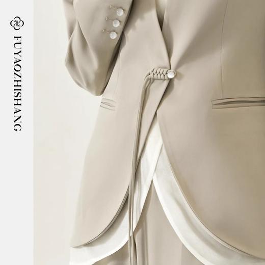 扶摇 新中式西装套装女气场强大女装秋冬新款中国风盘扣外套 商品图3