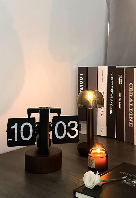 妙刻儿童自动翻页钟小天平机械翻页时钟大数字显示 商品图0