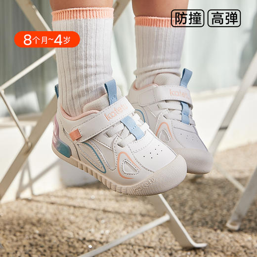 卡特兔儿童学步鞋2024春季新款小白鞋幼儿园室内鞋宝宝鞋子机能鞋 商品图5