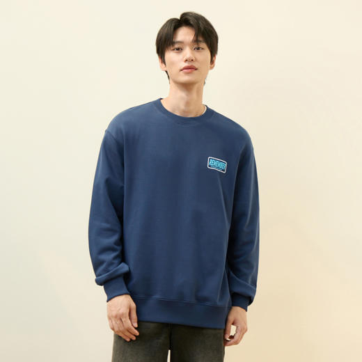 gxgjeans男装春秋男女同款圆领个性印花情侣休闲卫衣 商品图1