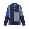 gxgjeans男装 秋季翻领拼接夹克长袖宽松牛仔夹克外套男JED1E808644 商品缩略图4