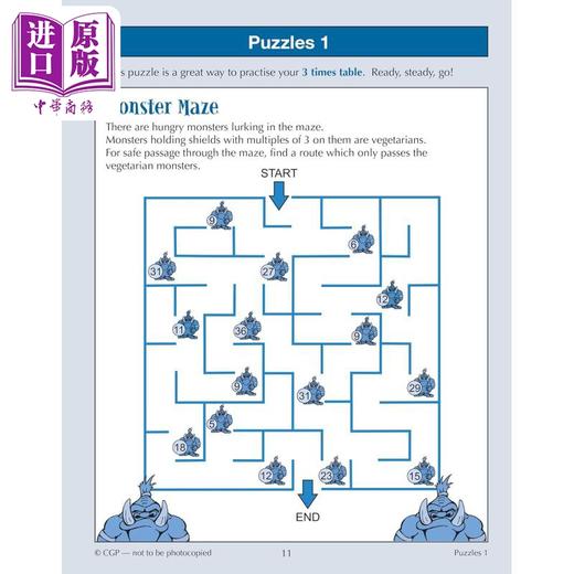 【中商原版】英国CGP 11+ GL 10-Minute Tests: Maths - Ages 8-9 (with Online Edition) 商品图4