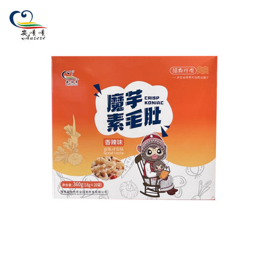 安啧啧·魔芋素毛肚（即食）香辣味 18g*20袋/盒 商品图0