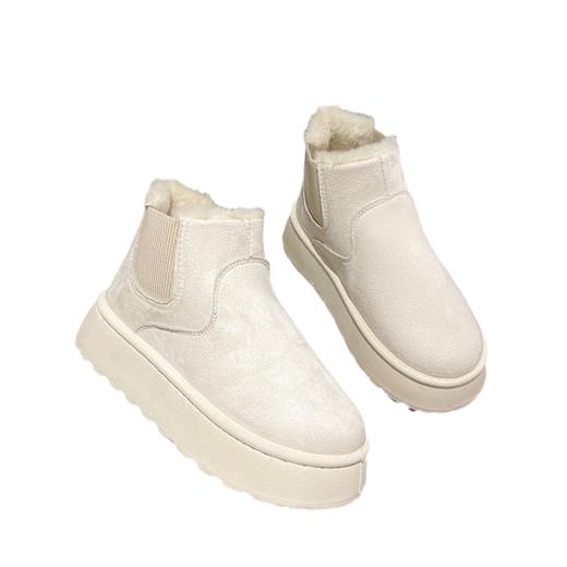 【保暖百搭❗️加绒加厚雪地靴】超显腿长，保暖又好看，从头到脚都暖暖的❗️东北女羊皮毛一体秋冬季新款厚底防滑保暖棉鞋子 商品图4