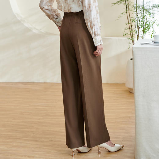 米思阳2026春季新款通勤时尚直筒休闲裤高腰修身西裤女0336 商品图3