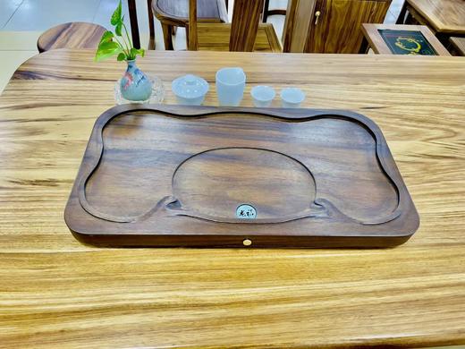 龙福-胡桃木天心阁茶盘（62*34*4.5cm) 商品图5
