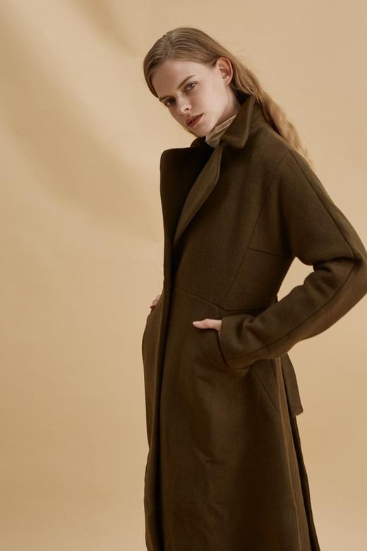 DAMO WANG/王大墨 收腰A摆毛呢大衣 14075 商品图4