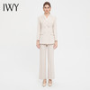 IWY/气质杏色双排扣西装套装女高端医美上班工作服时尚阔腿裤职业正装C13317+P33317 商品缩略图2