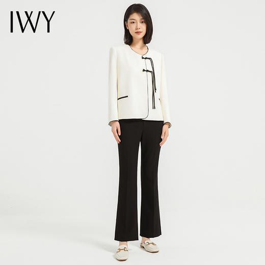 IWY/时尚气质国风盘扣西装套装高端设计感主持人上镜正装医美工作服C13323+P13319 商品图1