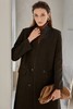 DAMO WANG/王大墨 黑色一粒扣超长款毛呢大衣 14096 商品缩略图4