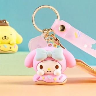 三丽鸥甜甜圈匙扣美乐蒂 商品图0