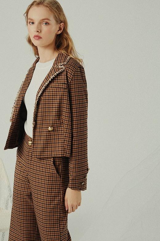 komello 棕色格子套装 14907 商品图1