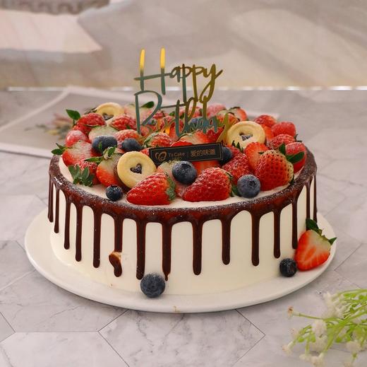 莓烦恼—鲜果奶油生日蛋糕 商品图0