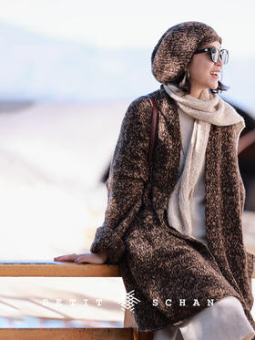 不分上下 牦牛绒手纺纱纯手编针织开衫大外套