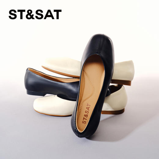 星期六时尚简约百搭通勤平底鞋SS4111115A 商品图0
