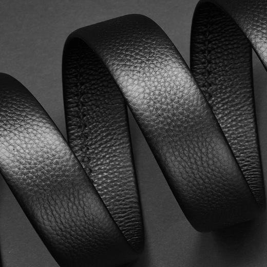 【特价】柒牌男士牛皮革皮带2024春季新款真皮商务休闲百搭男式针扣裤腰带	126P70110 商品图3